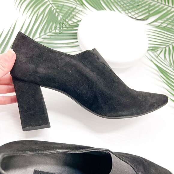 Paul Green Women's Black Suede Paul Stacia Pointed Toe Pump Heels Size 8 - Picture 10 of 13